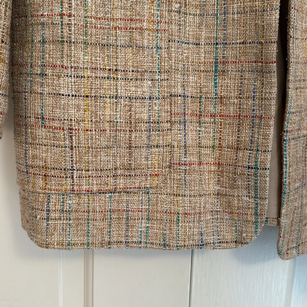 Neiman Marcus Silk Tweed Blazer - Picture 2 of 13